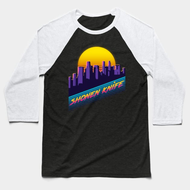 Shonen Knife ||| City Retro 80s Baseball T-Shirt by kretaprisila